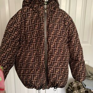 Boys Fendi Puffer Coat